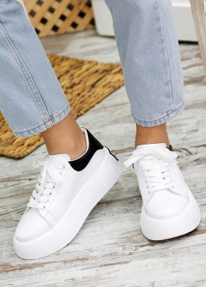 Шкіряні білі кеди Bruklin 7772