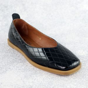 Балетки жіночі шкіряні 588416 Чорні