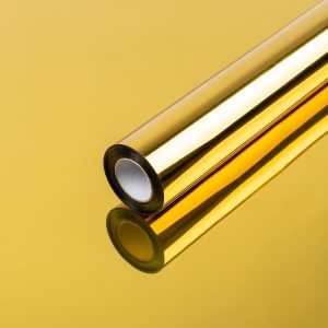 Дзеркальна сонцезахисна плівка для вікон Золото 600х10000х0,08мм SW-00002715